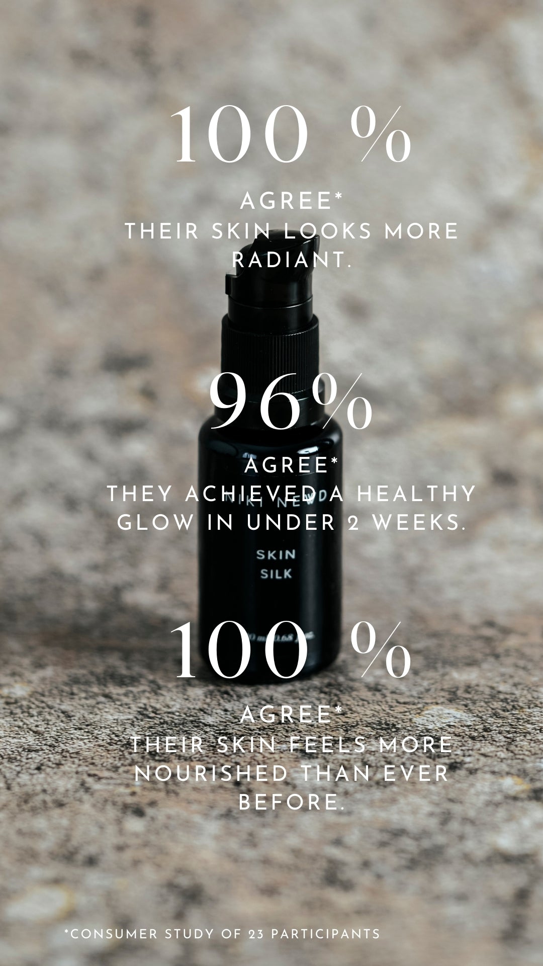 Niki Newd® Skin Silk rated highly in customer surveys — loved for its calming, hydrating oil formula.