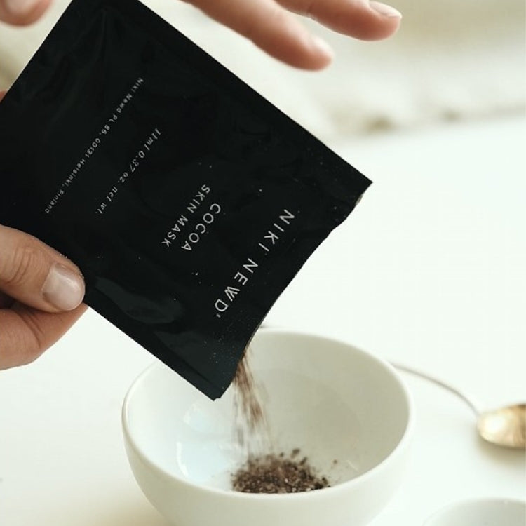Niki Newd Cocoa Skin Mask anti-wrinkle face mask with dark cocoa, oat and natural antioxidants for smoother, brighter-looking skin.