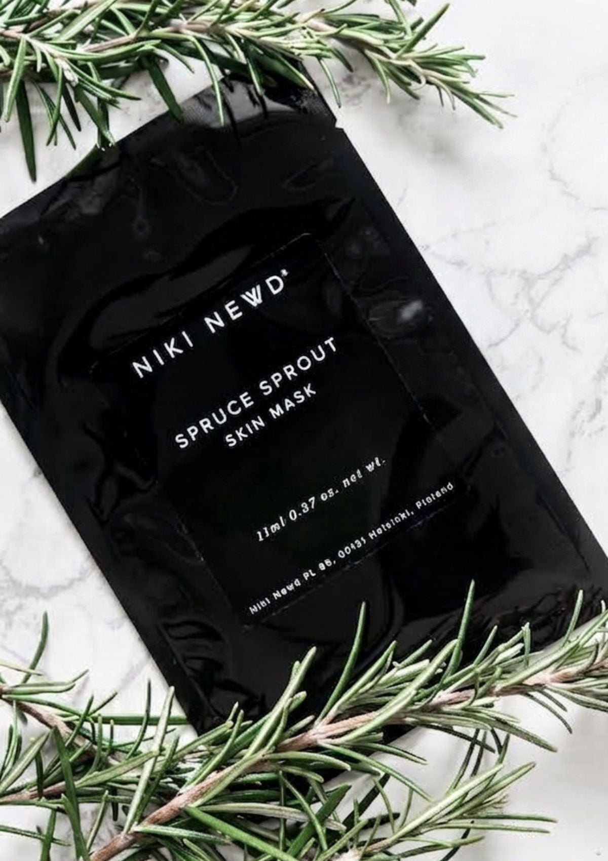 Niki Newd® Spruce Sprout Skin Mask – organic purifying face mask that balances and refreshes oily or unbalanced skin.